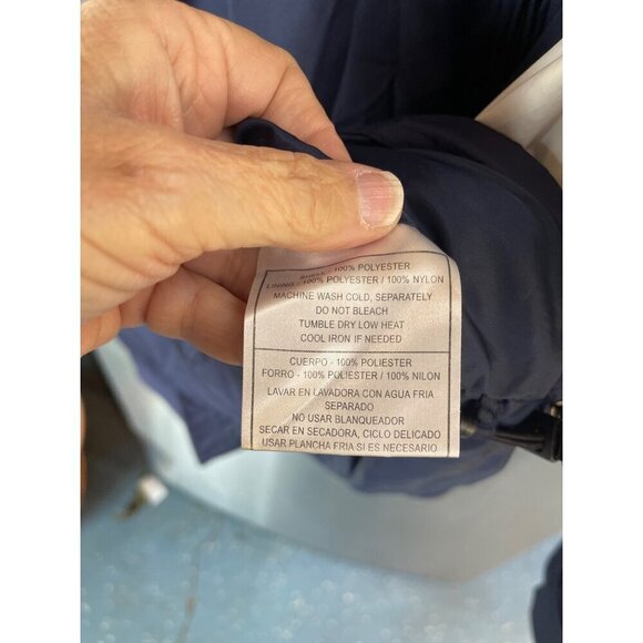 Reebok NFL Dallas Cowboys Windbreaker Jacket Navy & White Men L - Picture 13 of 16